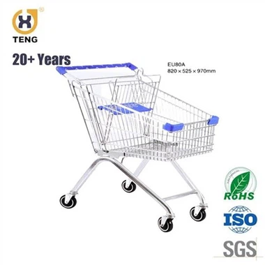Kids Metal Grocery Cart